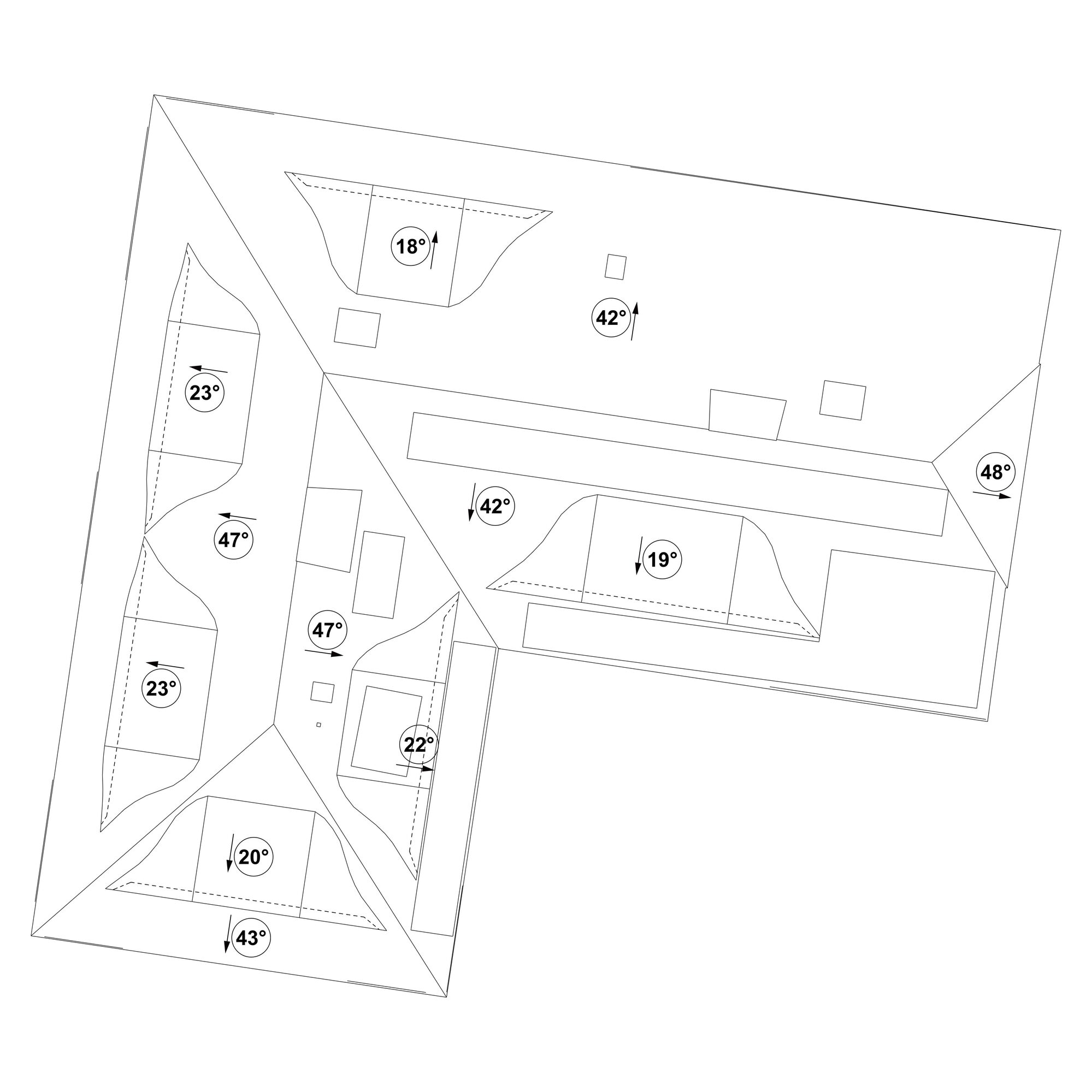 Dachneigungs-Plan